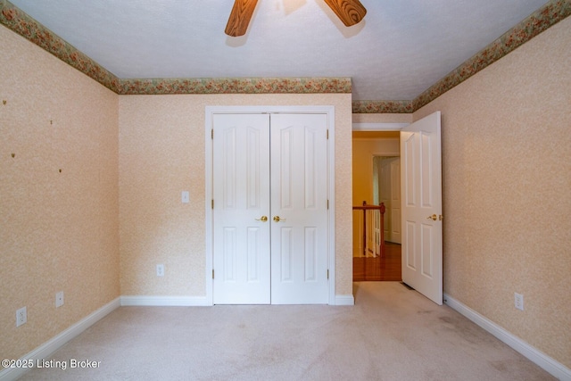 236 Bobwhite Rd, Brandenburg, KY 40108 - unfurnished bedroom featuring carpet floors, a closet, and ceiling fan