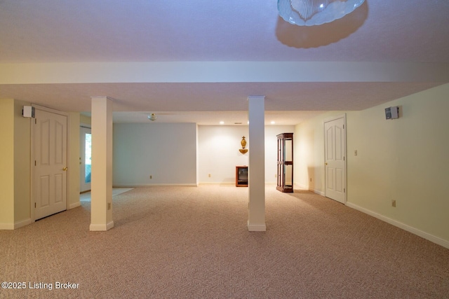 236 Bobwhite Rd, Brandenburg, KY 40108 - finished below grade area with carpet and baseboards