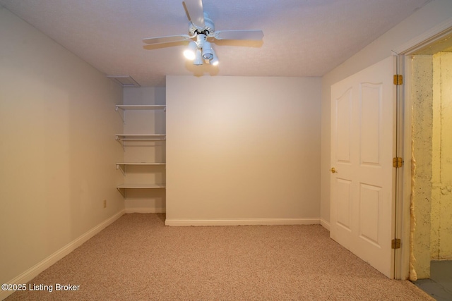 236 Bobwhite Rd, Brandenburg, KY 40108 - unfurnished bedroom featuring light carpet, ceiling fan, and a spacious closet