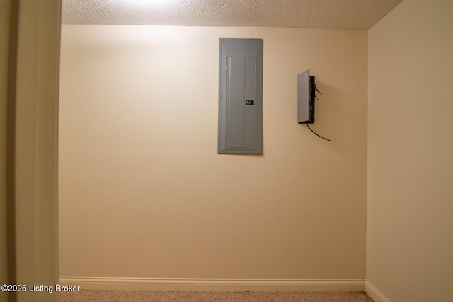 236 Bobwhite Rd, Brandenburg, KY 40108 - carpeted spare room featuring electric panel and a textured ceiling