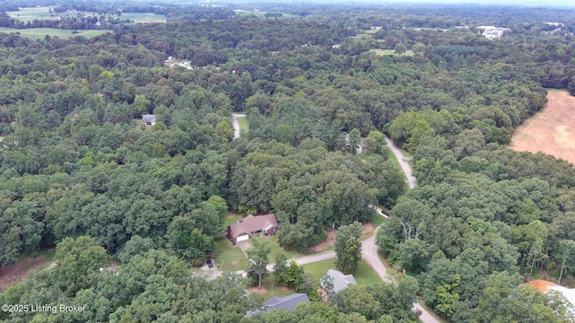 236 Bobwhite Rd, Brandenburg, KY 40108 - aerial overview of property's location with a heavily wooded area
