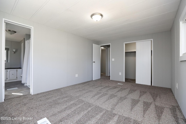 43 Mcfarlin Ln, Vine Grove, KY 40175 - unfurnished bedroom with carpet flooring, a closet, and connected bathroom