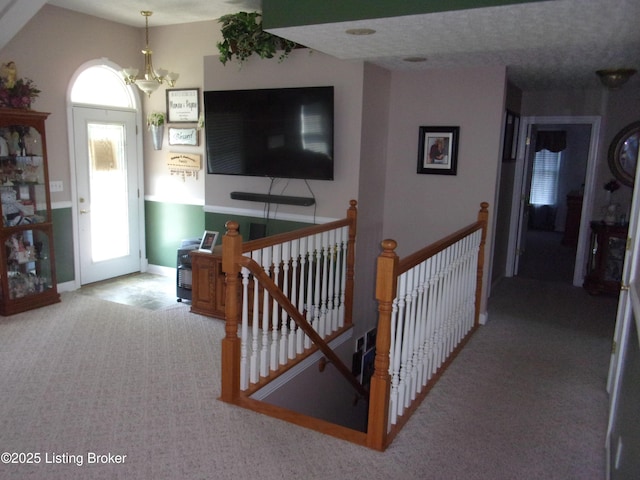 1366 Greens Chapel Rd, Bloomfield, KY 40008 - corridor featuring an upstairs landing, carpet floors, and healthy amount of natural light