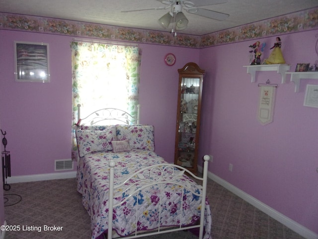 1366 Greens Chapel Rd, Bloomfield, KY 40008 - carpeted bedroom with a ceiling fan and baseboards