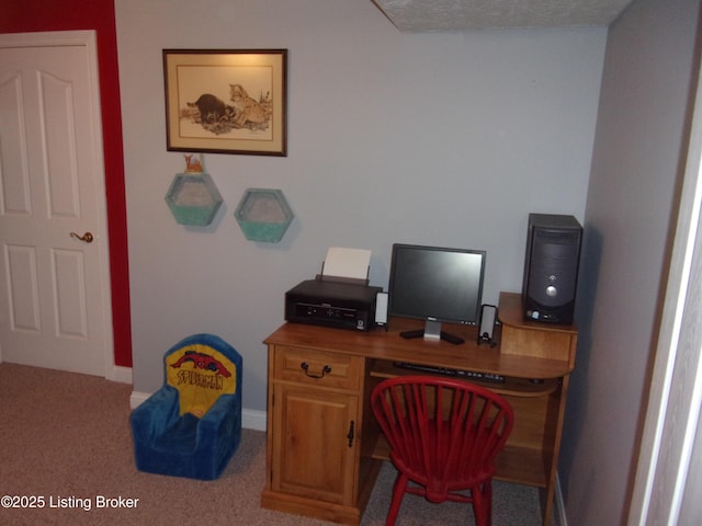 1366 Greens Chapel Rd, Bloomfield, KY 40008 - office featuring carpet floors and baseboards