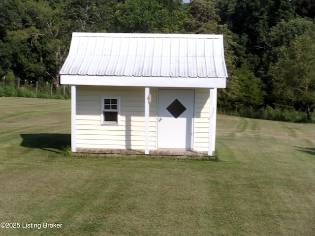 1366 Greens Chapel Rd, Bloomfield, KY 40008 - view of shed with a wooded view