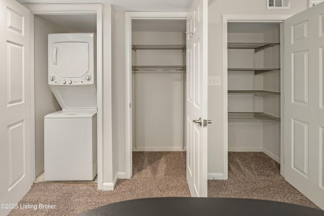 2726 Hollywood Ter Apt 101, Louisville, KY 40206 - closet with stacked washer / dryer