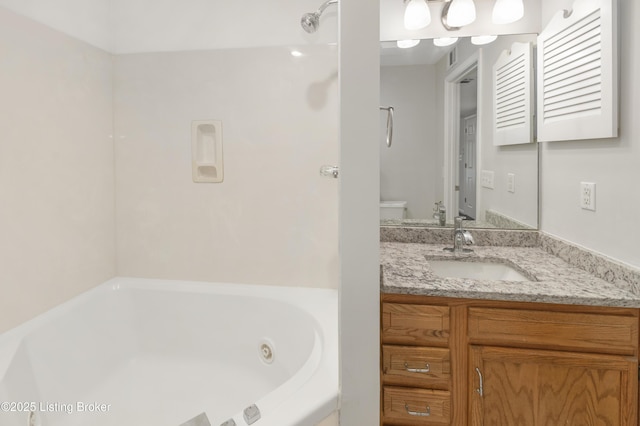 2726 Hollywood Ter Apt 101, Louisville, KY 40206 - full bathroom with a jetted tub and vanity