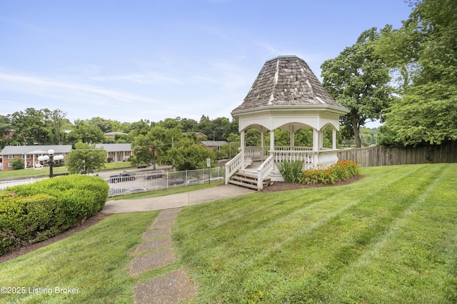 2726 Hollywood Ter Apt 101, Louisville, KY 40206 - view of yard with a gazebo