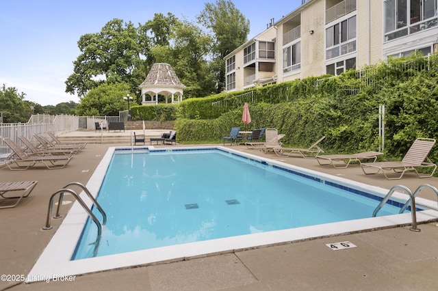 2726 Hollywood Ter Apt 101, Louisville, KY 40206 - community pool featuring a patio and a gazebo