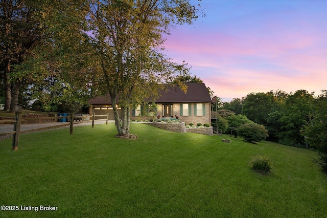 345 Doe Haven Rd, Ekron, KY 40117 - view of front of property with a front lawn, a garage, and driveway