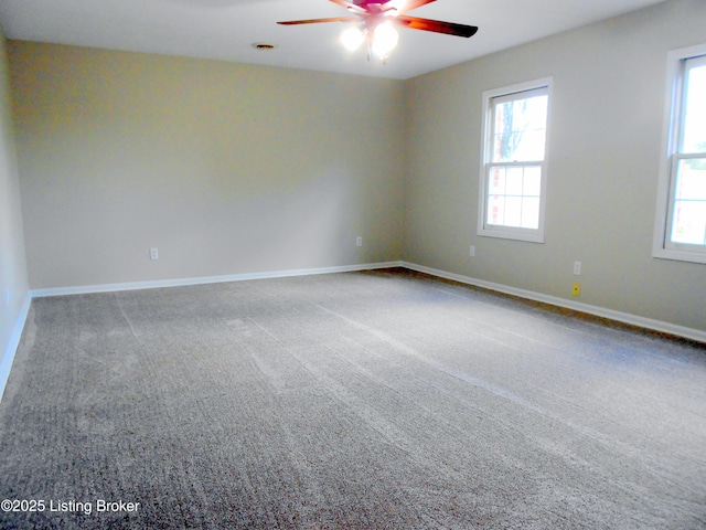 732 Poplar Flat Rd, Bardstown, KY 40004 - carpeted spare room featuring a ceiling fan and baseboards