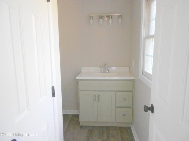 732 Poplar Flat Rd, Bardstown, KY 40004 - bathroom featuring baseboards and vanity