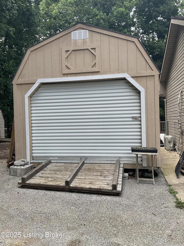 40 Sunflower Ln, Brandenburg, KY 40108 - garage featuring a storage unit