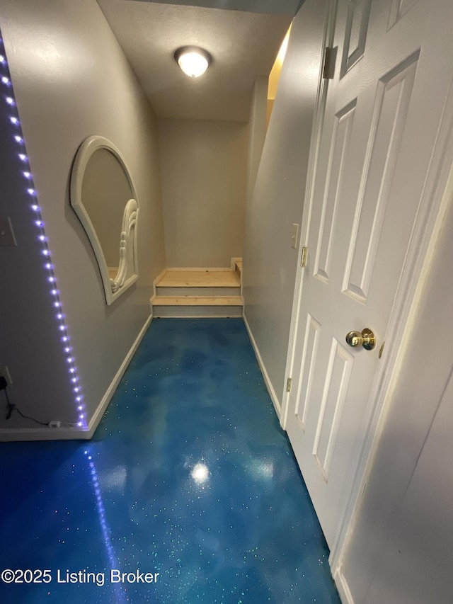 40 Sunflower Ln, Brandenburg, KY 40108 - hallway with finished concrete flooring and baseboards