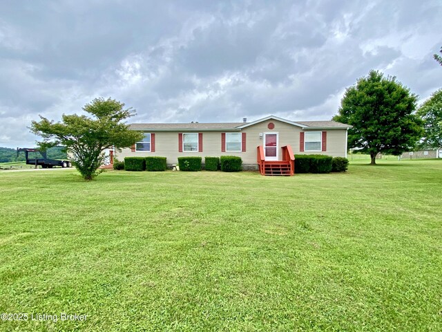 356 Armes Lively Rd, Leitchfield, KY 42754 - manufactured / mobile home with a front yard