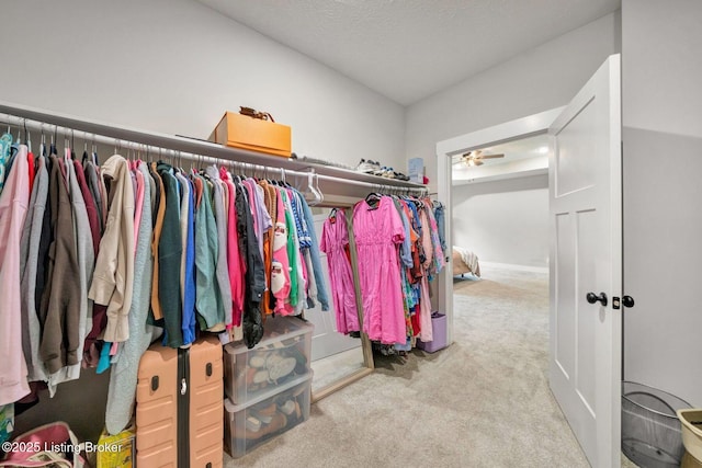 90 Glenn Eagle Rd, Brandenburg, KY 40108 - spacious closet with carpet floors and a ceiling fan
