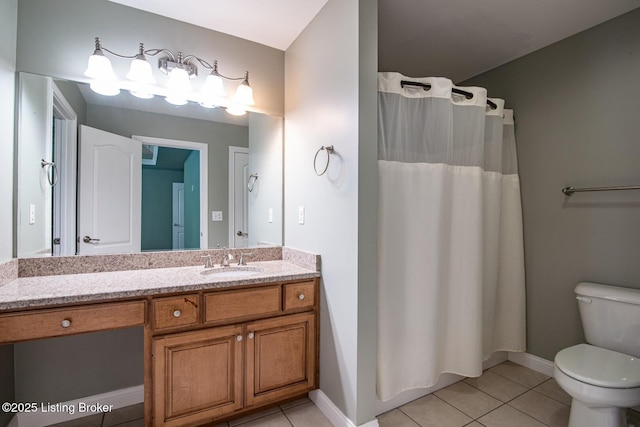 515 Clymene Rd, Cecilia, KY 42724 - bathroom with tile patterned flooring, vanity, and curtained shower