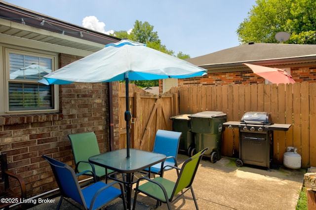 3308 Mcadams Ct, Jeffersontown, KY 40299 - view of patio / terrace with outdoor dining area and area for grilling