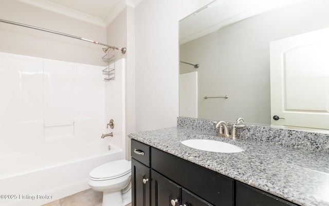 9403 Delphinium St Unit 101, Prospect, KY 40059 - full bath with vanity, crown molding, and shower / bathtub combination