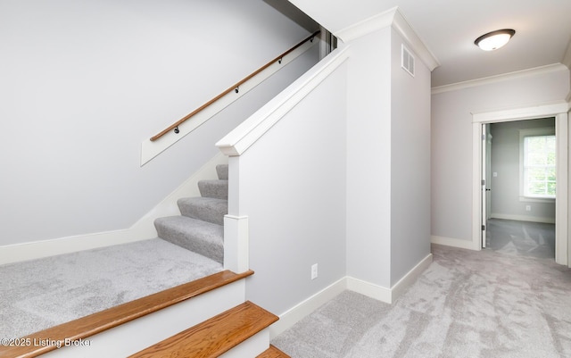 9403 Delphinium St Unit 101, Prospect, KY 40059 - stairway with carpet floors and ornamental molding