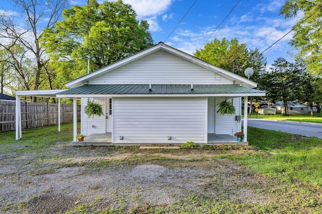 exterior space with fence