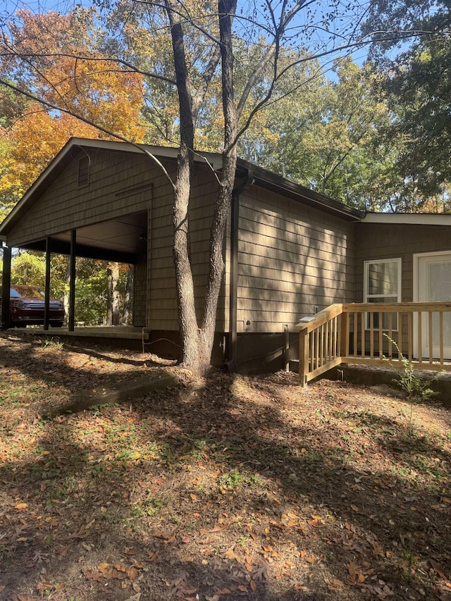 view of side of property