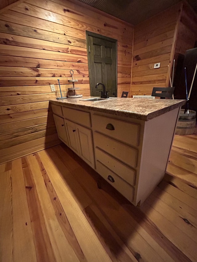 4940 Kent Rd, Tremont, MS 38876 - bathroom with wooden walls and sink