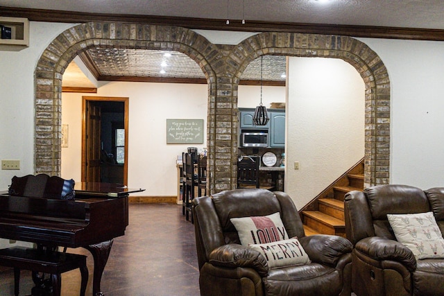 4940 Kent Rd, Tremont, MS 38876 - living room with crown molding