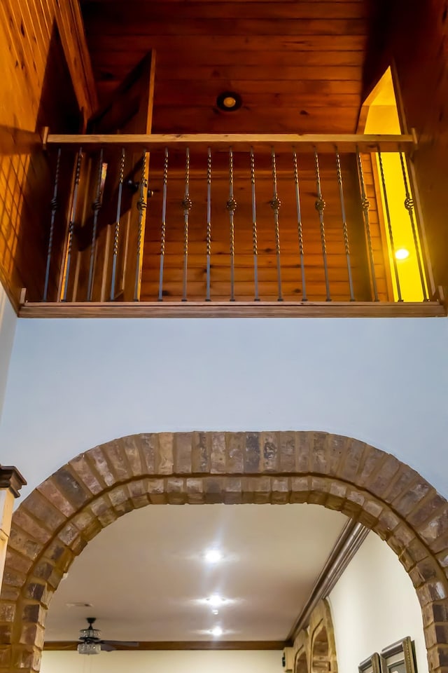 4940 Kent Rd, Tremont, MS 38876 - stairs featuring ceiling fan