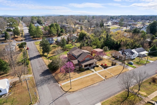 aerial view featuring a residential view