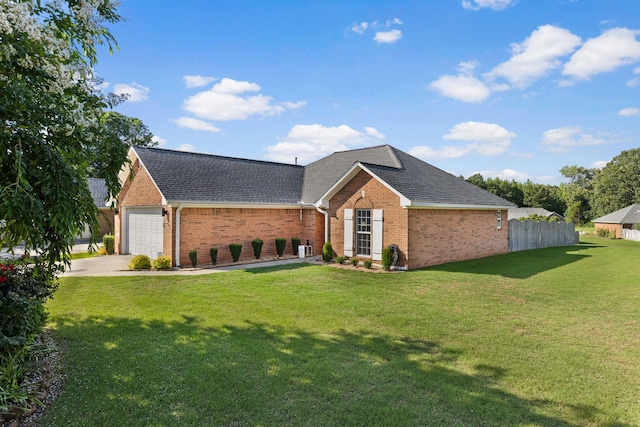  - view of front facade with brick siding, a shingled roof, a garage, and concrete driveway