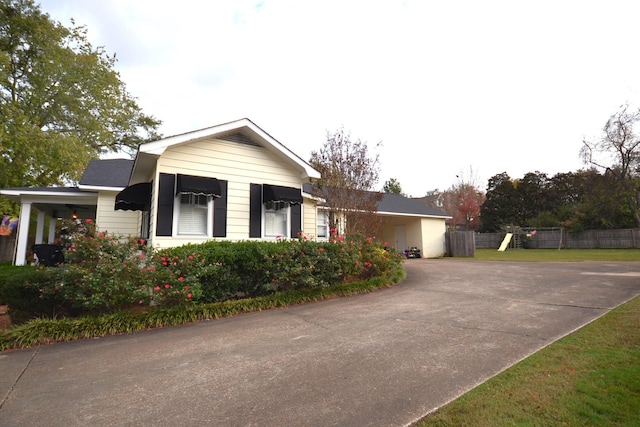 view of ranch-style home