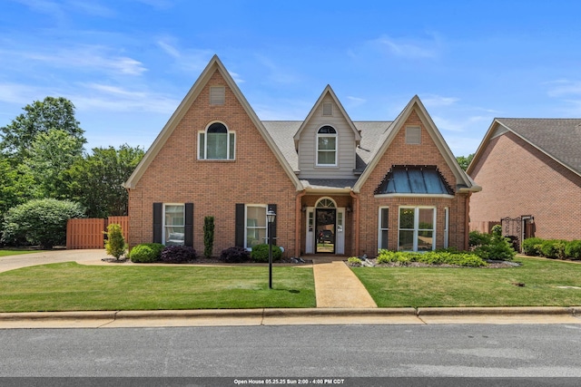  - traditional home featuring brick siding
