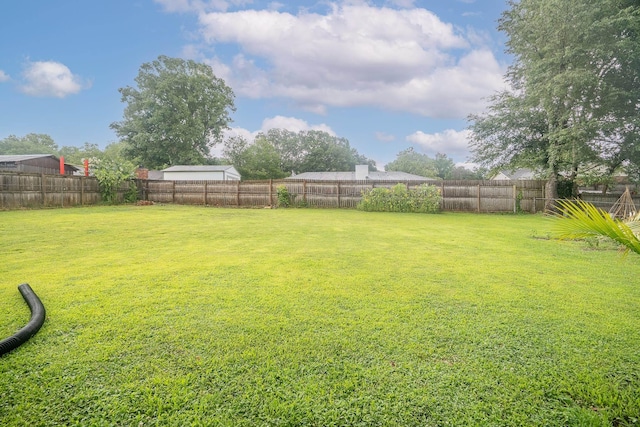  - view of fenced backyard