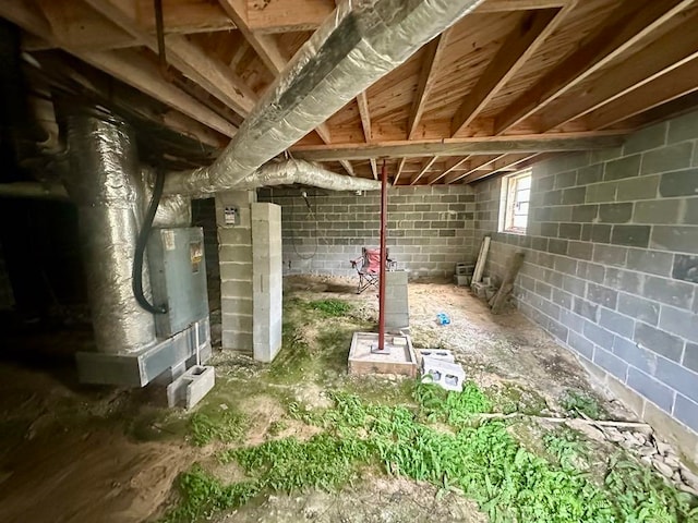 view of basement