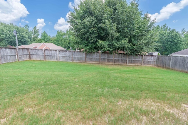  - view of fenced backyard