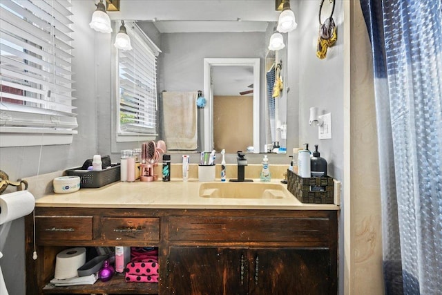 bathroom with vanity