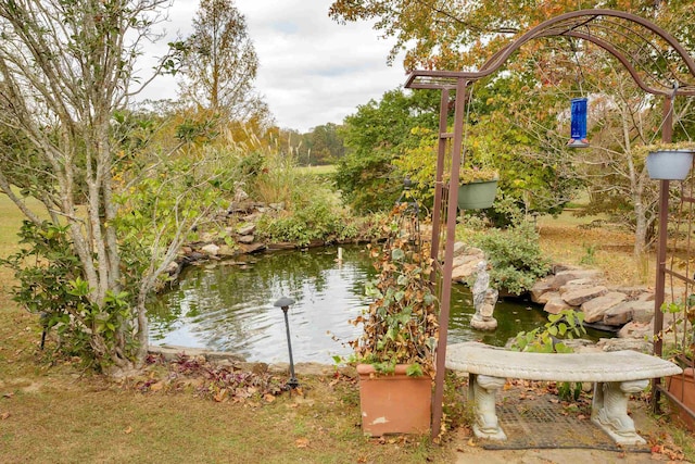 view of water feature