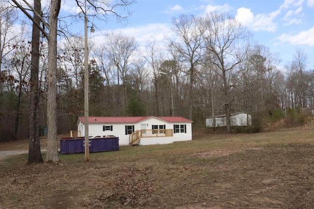 view of manufactured / mobile home