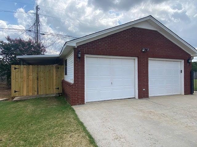  - view of detached garage