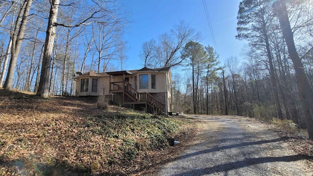 view of front of home