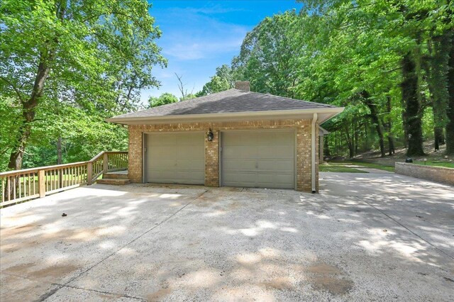  - view of detached garage