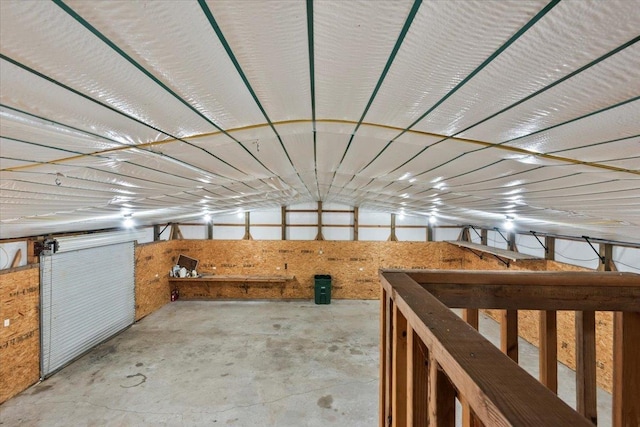 interior space with concrete flooring