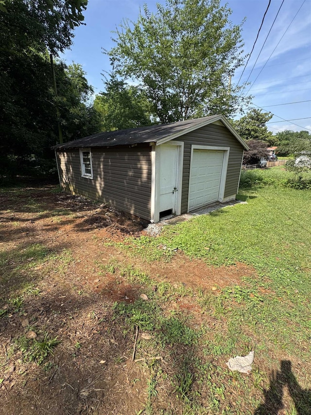 - view of detached garage