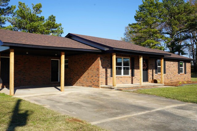 view of ranch-style house