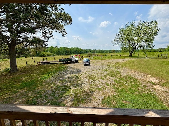  - view of yard with a rural view