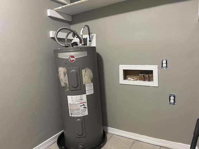 utilities featuring electric water heater