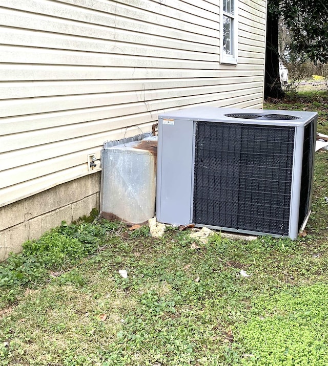 exterior details with central AC unit