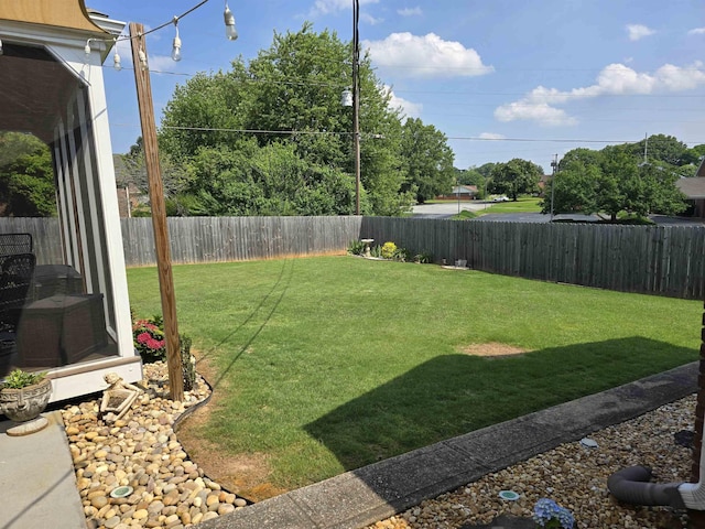  - view of fenced backyard